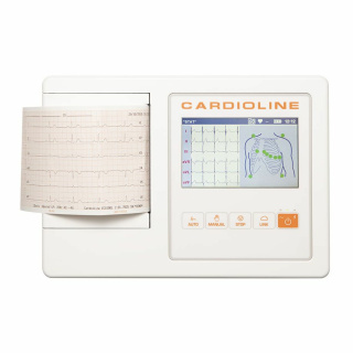 Cardioline 6-Kanal EKG 100L, inkl. Standardzubehör, mit Vermessung INKL. INTERPRETATION