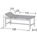 Simpex Sicherheitsliege VS-Cardio, Sonografie-Liege 65 cm, versch. Farben + Ausführungen