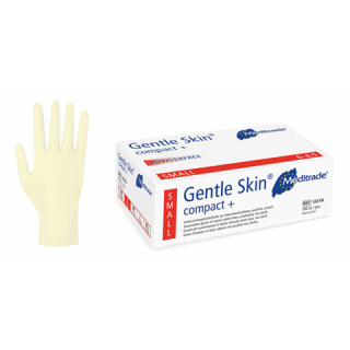 Gentle Skin compact+, Latex-Untersuchungshandschuhe, puderfrei, 100 Stck/Pack - Größe bitte wählen