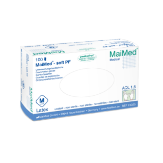 MaiMed ® - soft, Latex-Handschuhe puderfrei, 100 Stck/Pack Gr. S