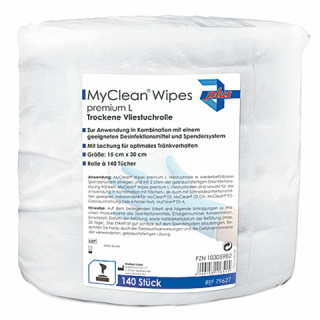 MyClean ® Wipes premium Vliestücher auf der Rolle L 15 x 30 cm, 140 Stck