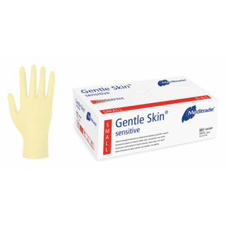 Gentle Skin sensitiv, Latex-Untersuchungshandschuhe, puderfrei, 100 Stck/Pack, Größe L