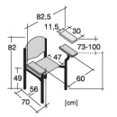 Simpex Blutentnahmestuhl HAEMO-LINEA VARIO PERFEKTA, verstellbare Armlehnen, mais