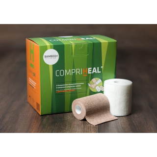 Bamboo Compri-Heal ®, 2-Komponenten-Kompressionssystem, 10 cm x 6,5 m / 10 cm x 8,2 m, 6 Sets - die perfekte Unterstützung zur Wundbehandlung
