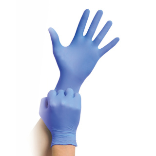 MaiMed ® -solution 100 blue violet, Nitril-Handschuhe puderfrei, 100 Stck/Pack - Größe bitte wählen