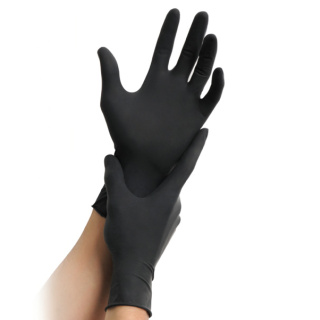 MaiMed ® - Nitril Black, Nitril-Handschuhe puderfrei, 100 Stck/Pack Gr. L